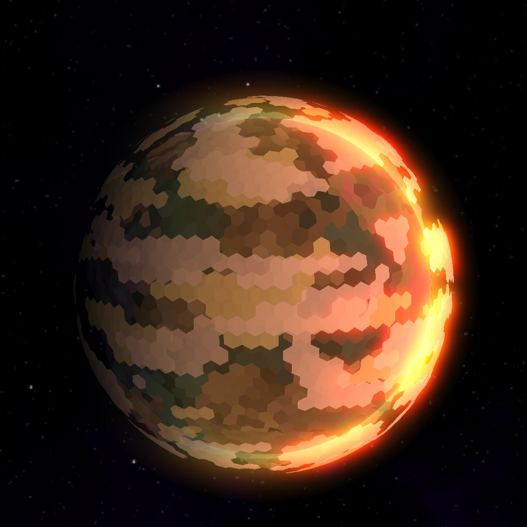 Erekir bolygó — kõzet-vulkános táj, moduláris gyártópad. © Anuken / Anuken Studio, GPLv3