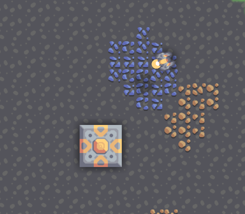 Logikai &aacute;ramk&ouml;r &eacute;s mikroprocesszor-blokkok a j&aacute;t&eacute;kban. &copy; Anuken / Anuken Studio, GPLv3